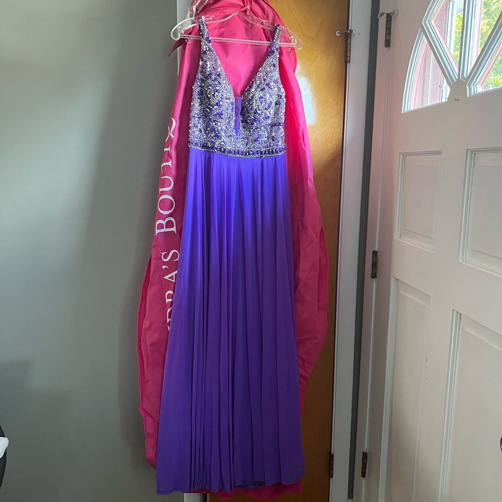 PURPLE JOVANI PROM DRESS